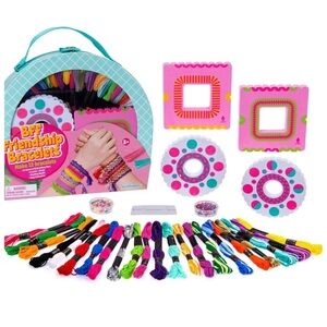 Jewelkeeper BFF Friendship Bracelet Maker Floss Looms Beads Needle Instruction